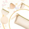 Tucnoeu 2pcs Small Leather Pouch Mini Cosmetic Bag for Purse