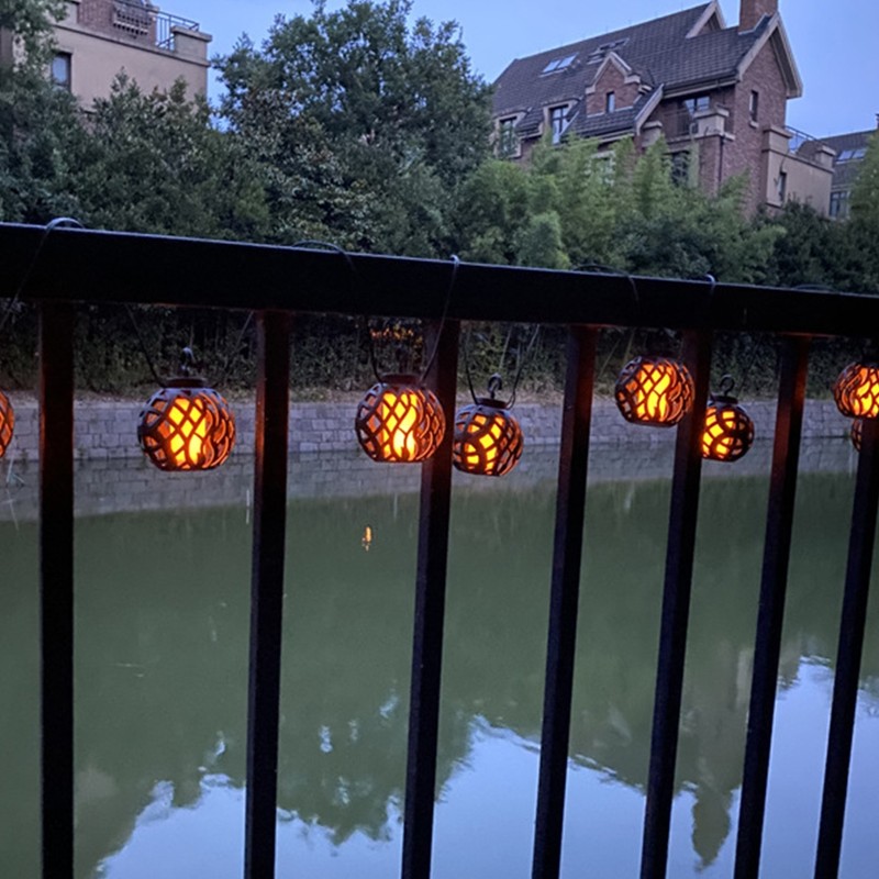 LED Simulation Solar Flame Light Garden Lights Solar String Lights