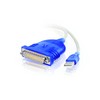 C2G USB Adapter USB to DB25 Adapter Grey 6 Feet