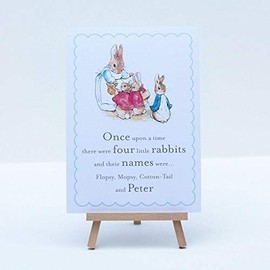 Peter Rabbit A5 'Once upon a time there were Four little Rabbits' Sign and Easel