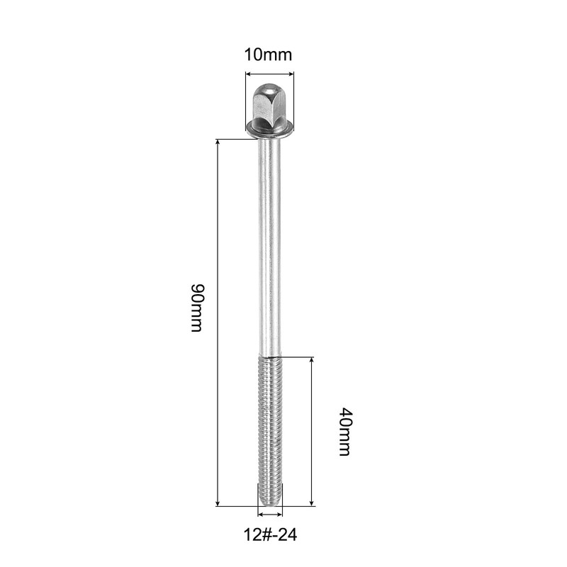 sourcing map Drum Tension Rods 24mm x 90mm for Bass