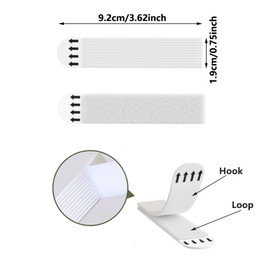 24-Pairs (48 Strips) Picture Hanging Strips Heavy Duty, Large Adhesive Poster Wall Strips, Hanging Hooks Without Nails, Damage Free Hanging Picture Hangers for Walls