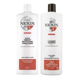 Kit Shampoo Y Acondicionador Cabello Anticaida Nioxin 4 1l