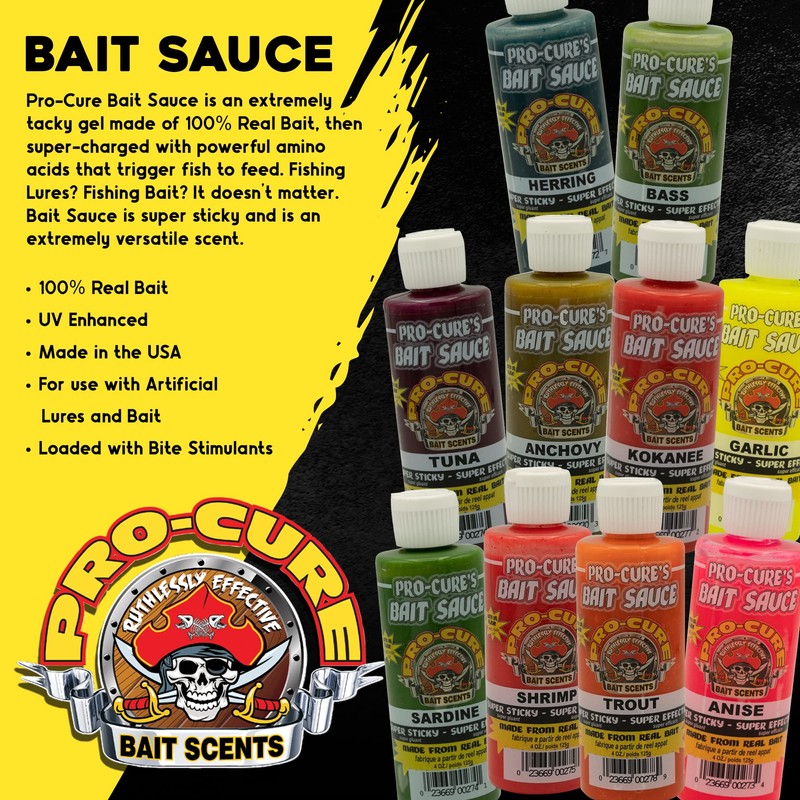 Pro-Cure Trout Bait Sauce, 4 Ounce,Orange