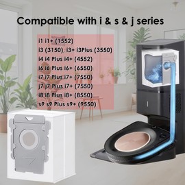 Intendvision 16 Packs Vacuum Bags for iRobot Roomba Clean Bags i, s, j Series, Replacement for i7, i7+, i8, i8+, i3, i3+, i4, i4+, i5, i5+ i6, i6+, j5, j5+, j6, j6+, j7, j7+, j8, j8+, s9, s9+, j9, j9+