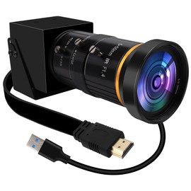 ALPCAM HDMI USB Camera 4K 30fps Web Camera 10X Manual Zoom USB Webcam with 5-50mm CS Lens H.264 Video Conference Camera for Computer Laptop Raspberry Pi Jetson Nano