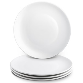PLMMOUT 6 PCS White Dessert Plates, 6 Inch Ceramic Salad Plate, Round Appetizer Plates, Small Porcelain Serving Plate for Dessert Snack Appetizer Salad Dinner, Dishwasher Safe