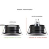 lambado® LED Spotlights Flat for Bathroom IP65 in Black -