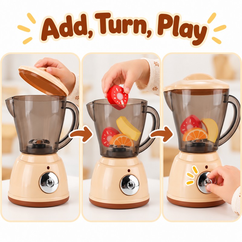 Pretend Kitchen Appliance Toy for Kids – Choose Juicer or