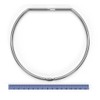 Heavy Duty Metal Jailer's Ring, 15 cm Diameter, 3-Pack, Hinged