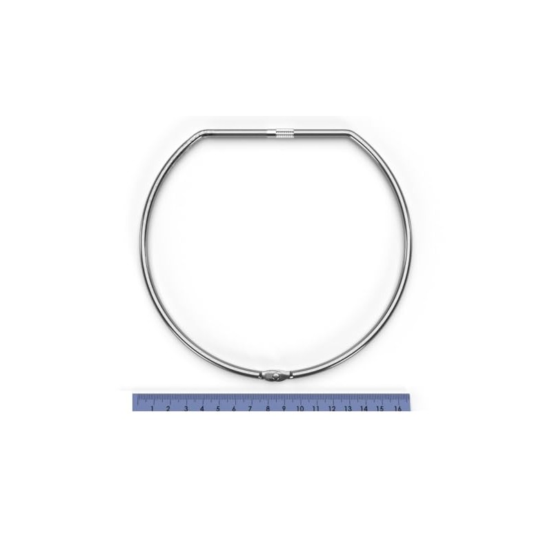 Heavy Duty Metal Jailer's Ring, 15 cm Diameter, 3-Pack, Hinged