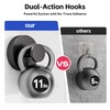 KaloTidy Suction Cup Hooks for Glass Window, Bathroom, Shower, Smooth