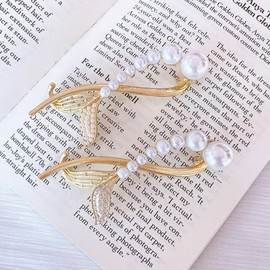 BIUDECO Elegant Hair Pins Rhinestones and Pearls Girls Hair Clips Decorative Hairpin Set