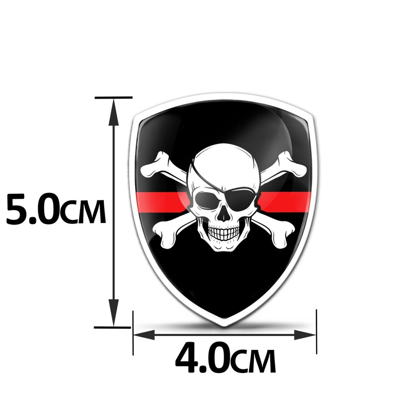 SkinoEu Car Flag Sticker Moto 3D Gel Emblem Domed Badge