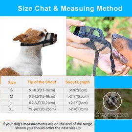 Velmoriah Dog Muzzle for Small Medium Large Dogs, Soft Air Mesh, Breathable Muzzle Drinkable Cover to Prevent Biting for Chihuahua, German Shepherd, Bulldog (L)