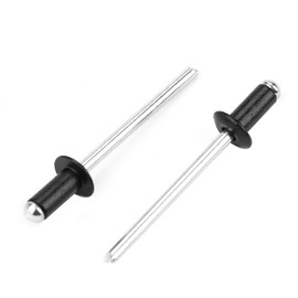 120 Unids/Set Surtido de Remaches Ciegos de Aluminio M2.4 / M3.0 / M3.2 / M4 Remaches Ciegos de Aluminio Herramienta de Remachado Sujetadores de Muebles, Remaches ciegos negro, Remaches de aluminio