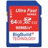 eMemoryCards 64GB Ultra Fast 90 MB/s SD SDHC Memory Card