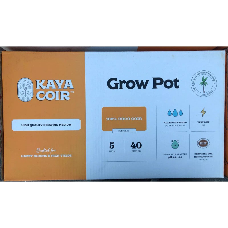 Kaya Premium Compressed 1-GALLON COCO COIR BRICK Potting Medium 5"x5"