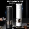 Electric Pepper Grinder Black Usb Charging High Hardness Wear Resistant