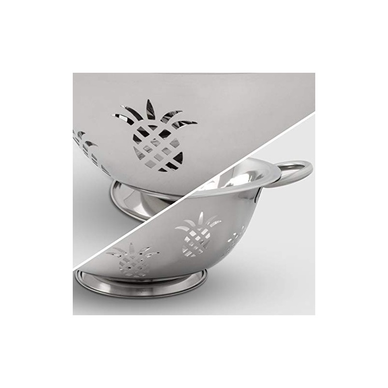 ExcelSteel 730 Stainless Steel Pineapple Colanders, Set of 3
