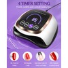 UV LED Nail Lamp, Gugusure Upgrade 180W Nail Dryer for