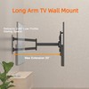 33’’ Extension Long Arm Single Stud Corner TV Mount, Full