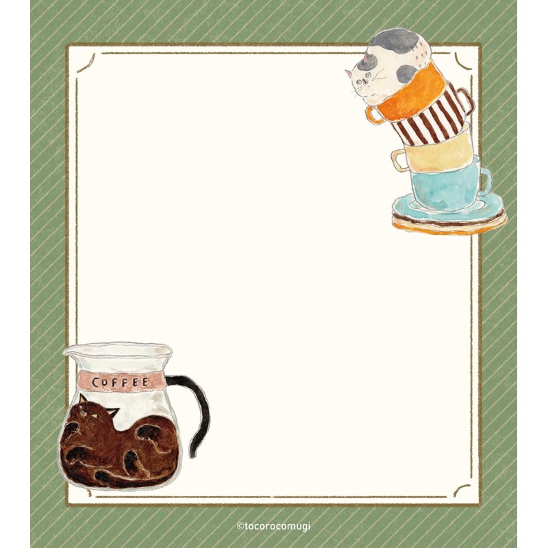 Furukawa Paperwork LM382 Memo Pad, Tokoro Barley, Coffee