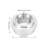 2Pcs FemaleThreaded Joint 8AN Car Liquid Flange Welding Aluminum Threaded