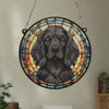 Image Industry Cocker Spaniel Black Stained Glass Effect Suncatcher -