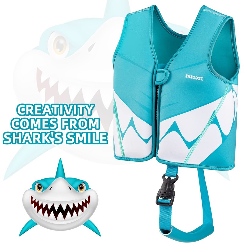 INIGGII Toddler Swim Vest, Swim Jacket for Kids, Infant Swim