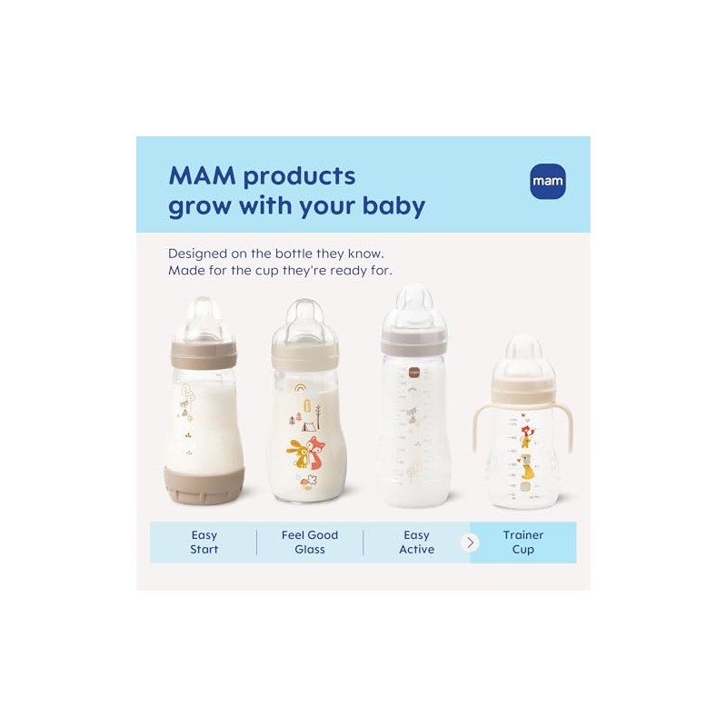MAM Trainer with Handles, Girl, 8 Ounces, 1-Count