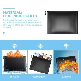 Q Lash Safe 2000℉ Fire Proof money Bag  Fireproof Document Pouch Waterproof  Safe Cash  US