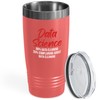 Data Scientist Coral Viking Tumbler 20oz - Data Science 80%