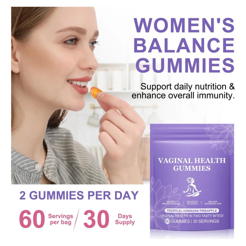 Gomitas Probióticas Vaginales Mxczbsm Con Sabor A Piña, 120