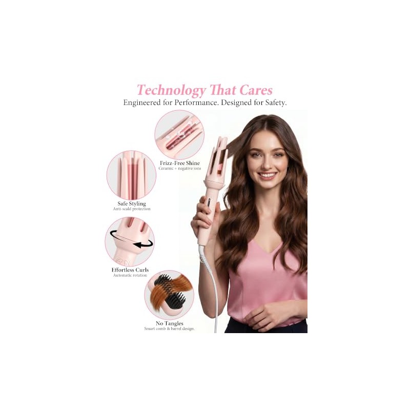 DANZHANG - 3 in 1 Automatic Curling Iron, Auto Hair