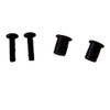 Aluminum Black Front License Plate Delete w/The World is Flat