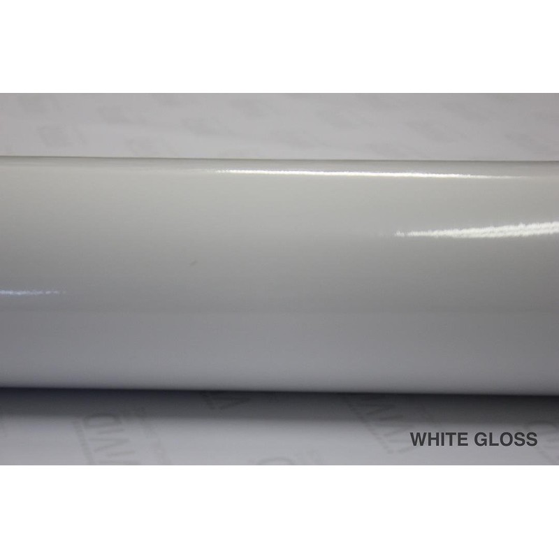 White Gloss 5 Feet x 9 Feet Vinyl Wrap Roll