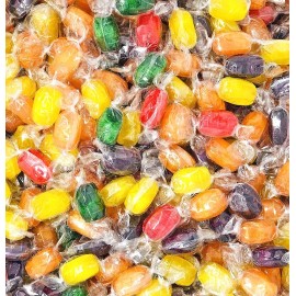 Colombina Assorted Fruit Flavored Barrels, Individually Wrapped Bulk Hard Candy (5 Pounds)