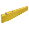 Stabila Series 400 Wooden Folding Ruler, Straight Edge for Marking,