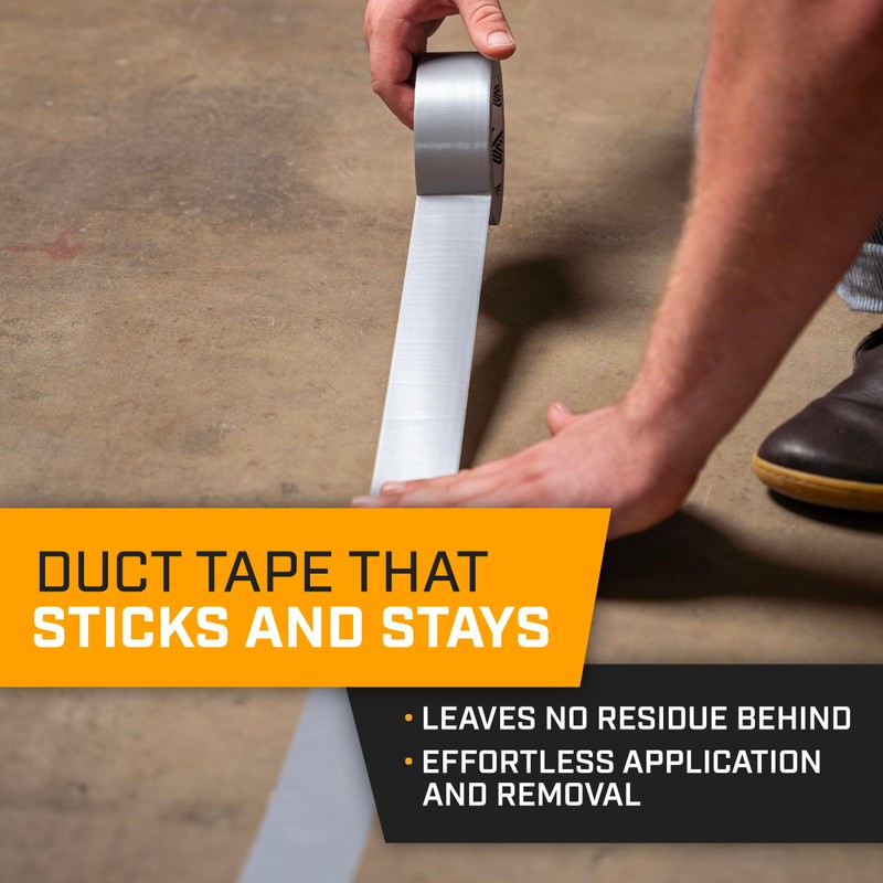 Lockport Silver Duct Tape - 6 Roll Multi Pack -