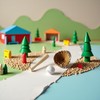 3Pcs/Set Khaki Dollhouse Baseball, 1/12 Scale Miniature Accessories, Wood Miniature