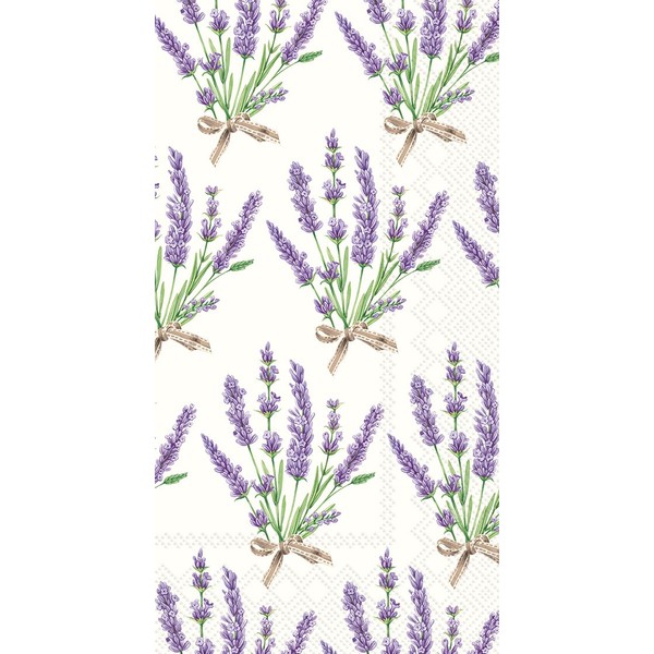 Celebrate the Home - Servilletas de papel para invitados, 3 capas, diseño floral, Bouquet of Lavender, 16-Count, 1