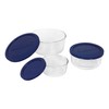 Pyrex Simply Store (3-Pack) Glass Food Storage Containers Set, (2,