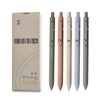 Gel Pens, 5 Pcs 0.5mm Japanese Black Ink Pens Fine