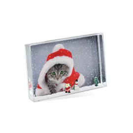 Themed Photo Frame Block - Insert your own 4 x 6 Photo (Christmas)