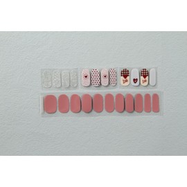 Gloss Nail Strips - UV Free, Chip Resistant, Easy to Apply & Remove, Long Lasting Gel Nail Stickers | Contains 34 Nail Wraps, 1 Nail File