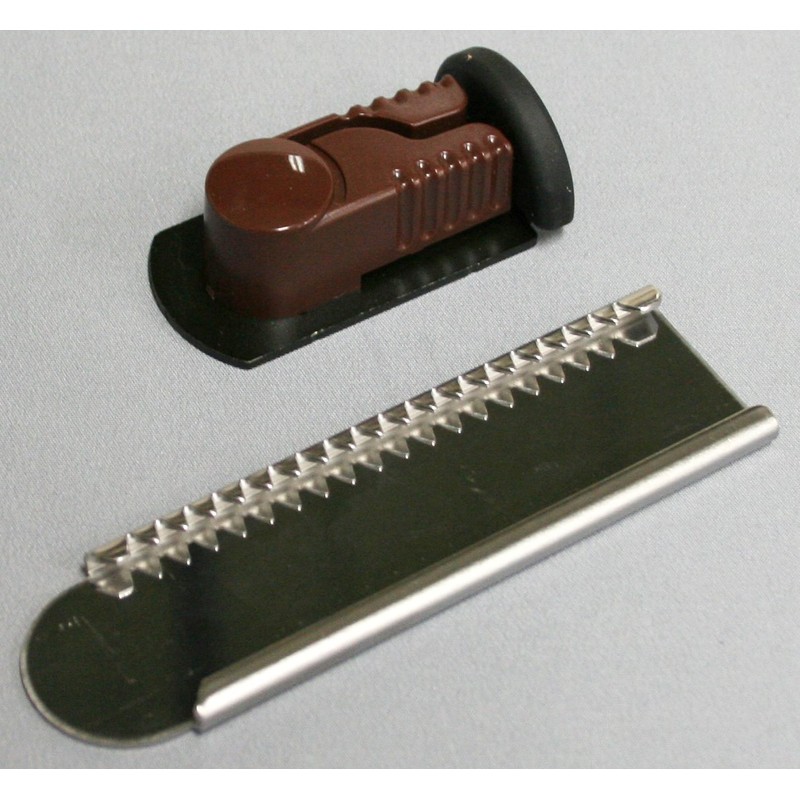 Nomuratec N-3081 Slide Lock, 1 Piece, Dark Brown