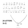 Auithery K Necklaces For Women Tiny Initial Letter Necklace Silver
