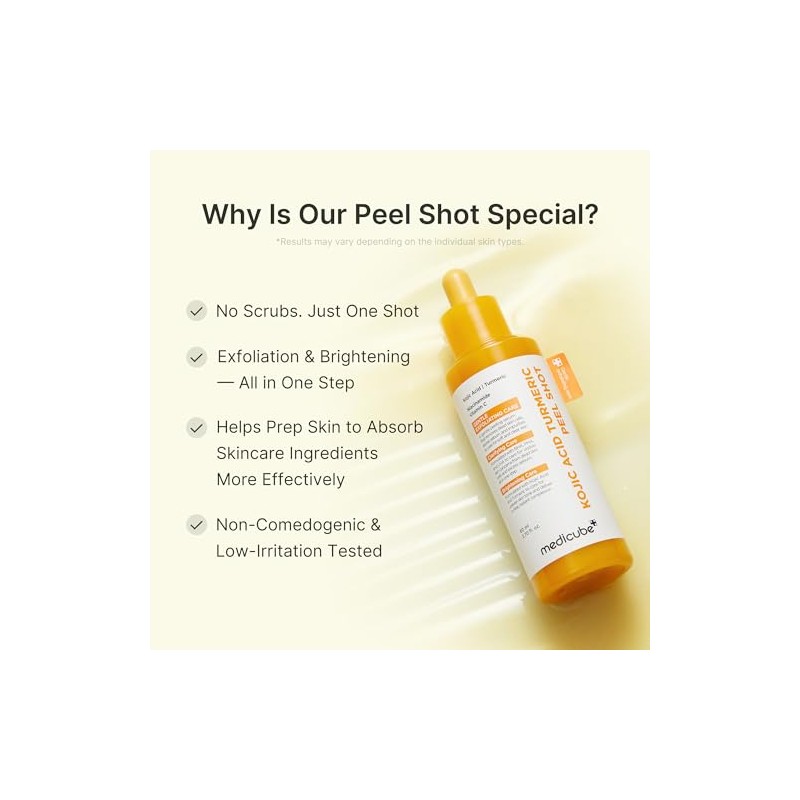 Medicube Peel Shot With Kojic Acid Turmeric Reset One Step