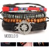 Veraly Pulsera Cuero Boho Vintage Multicapa Caballero Variedad